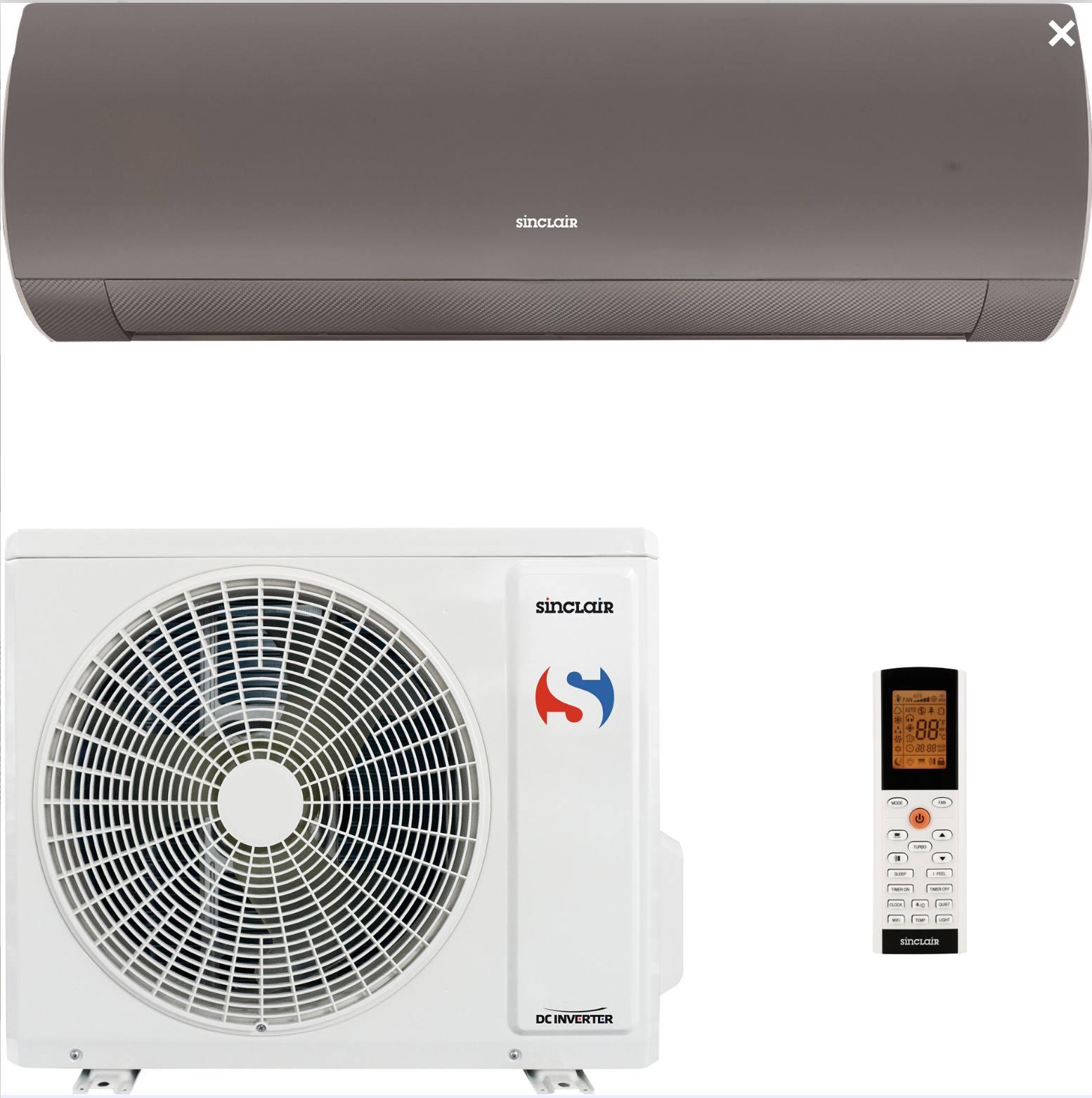 Sinclair Wandmodel Antraciet